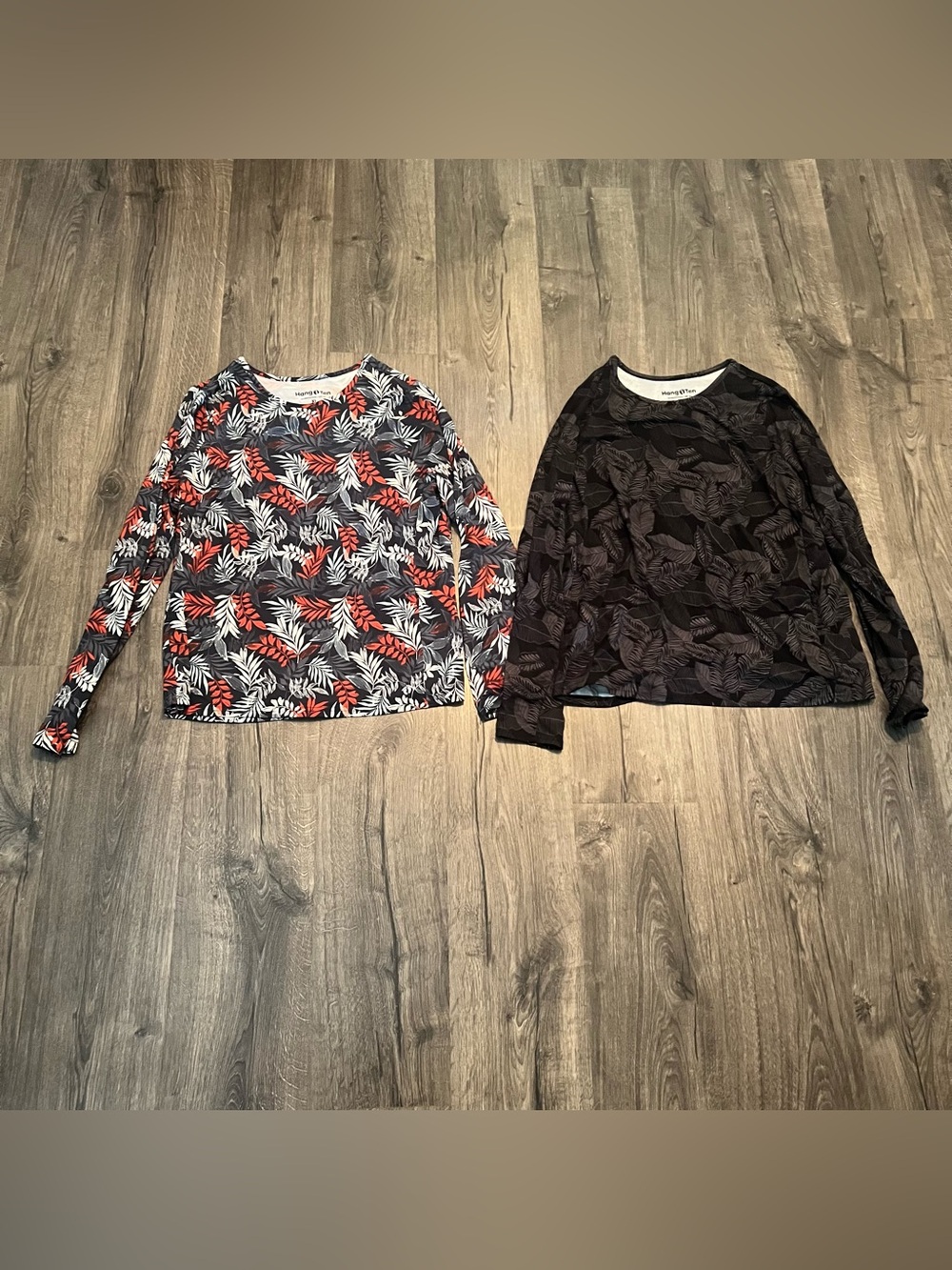 Hang Ten Quick-dry UPF 50+ Long Sleeve  Swim T-Shirt Size XL Bundle